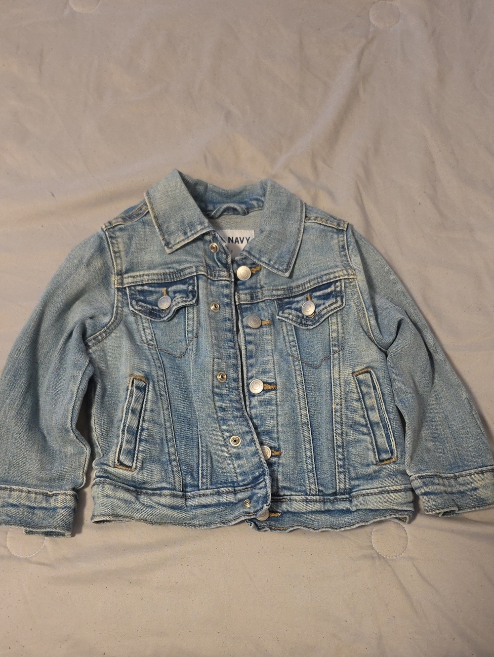Old Navy Kids Light Wash Denim Jacket in Blue